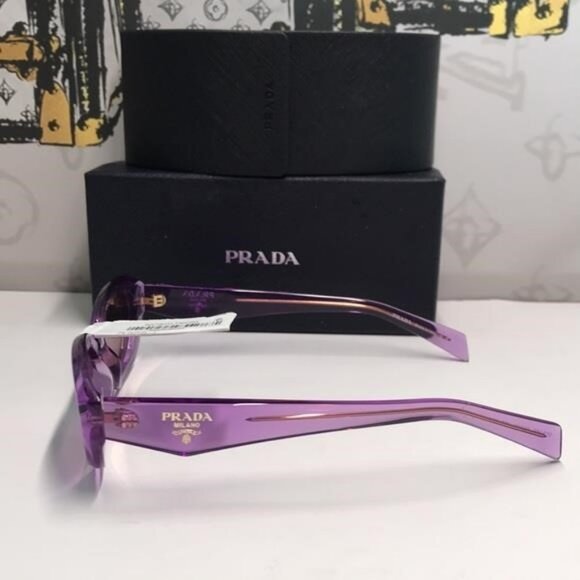 New Authentic Prada Purple Sunglasses for Women PR26Z - Picture 8 of 12